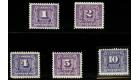 SG D9-D13. 1930 Set of 5. Brilliant U/M...