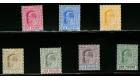 SG62-70. 1902 Set of 7. Brilliant fresh mint...