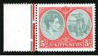 SG77ae. 1943 5/ Grey green and scarlet. 'Break in oval at left'.