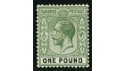 SG125. 1926 £1 Green and black. Superb U/M...