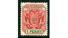 SG2a. 1900 1d Rose-red and green. 'GREEN OVERPRINT'. Superb...