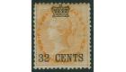 SG9. 1867 32c on 2a Yellow. Very fine fresh mint...