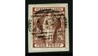 SG46a. 1899 4d Brown. Error 'FOURPENCF'. Superb used on piece...