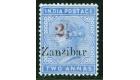 SG40. 1898 2 1/2 on 2a Dull blue. Superb fresh mint with...