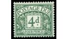 SG D31. 1937 4d Dull grey-green. 'Postage Due'. A brilliant U/M.