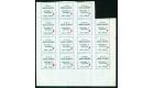 SG10. 1916 1d Black. Superb fresh block of 15......