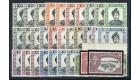 SG118-131. 1964 Set of 12 plus most shades and papers. U/M mint.