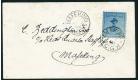 SG21. 1900 3d Pale blue/blue. Brilliant fine used on cover...