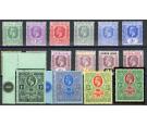 SG131-146. 1921 Set of 16. Brilliant fresh mint...