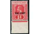 SG78a. 1916 1d Carmine. 'Watermark Sideways'. U/M sheet marginal