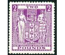SG F206. 1946 £2 Bright purple. Choice superb fresh U/M mint...