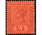 SG53. 1896 £1 Purple/red. Brilliant fresh mint...