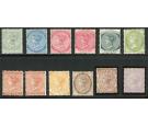 SG16-26. 1883 Set of 11. Very fine mint...