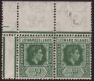 SG96a. 1938 1/2d Emerald 'ISIANDS' flaw. UN/M mint pair...