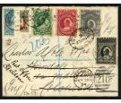 SG57 and 59. 1894 'Bisects'. Both superb fine used on cover to..