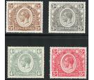 SG89-92. 1922 2s50c to 5/-. Superb fresh mint...