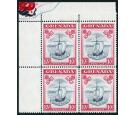 SG163d. 1944 10/- Slate-blue and carmine lake (wide). Brilliant
