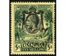 SG121. 1922 5/- Green/yellow. Very fine used...