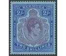 SG116df. 1943 2/- Purple and deep blue/pale blue 'Gash in chin'.