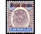 SG19c. 1898 4c on 8c Dull purple and ultramarine 'Surcharge Doub