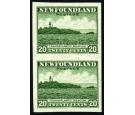 SG218a. 1932 20c Green 'Imperforate Pair' Brilliant U/M mint...