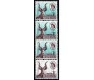 SG376b. 1966 3d Chocolate and pale blue 'Pale blue Omitted'...