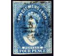 SG18. 1855 4d Blue. Very fine used...