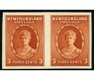 SG211a. 1932 3c Orange-brown 'Imperforate Pair' Brilliant U/M mi