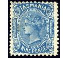 SG256b. 1909 9d Blue. Superb fresh mint...