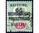 SG8. 1900 6d on 2d Green and carmine. Superb used...