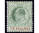 SG63. 1904 10/- Green and brown. Superb fresh mint...