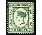 SG1. 1879 2c Blue-green. Choice superb fresh well centred mint..