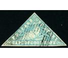 SG13c. 1861 1d Pale milky blue. 'ERROR OF COLOUR'...