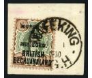 SG11ab. 1900 1s on 4d Green and purple-brown 'Surcharge Double'.