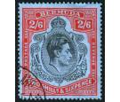 SG117ac. 1942 2/6 Black and red/grey-blue 'Lower right scroll wi