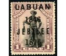 SG83c. 1896 1c Black and grey-mauve 'JEBILEE' for 'JUBILEE'. Ver
