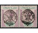 SG14a. 1897 7d Dull mauve and slate 'Handstamp Double'. Choice