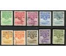 SG1-10. 1933 Set of 10. Very fine used...