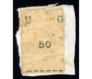 SG24. 1895 50(c.) Black. Very fine unused with roulettes at base