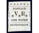 SG60. 1896 1r Black. Superb fresh unused sheet marginal...