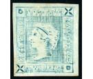 SG39. 1859 2d Blue. Worn Impression. Brilliant fresh unused...