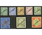 SG97-104. 1921 Set of 8. Superb used...