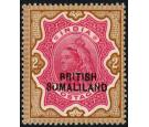 SG22b. 1903 2r Carmine and yellow-brown "SUMALILAND' for 'SOMALI
