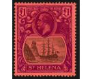 SG96. 1922 £1 Grey and purple/red. Superb fresh mint with beaut