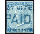 SG12. 1866 10c Blue. Superb fine used with beautiful colour...