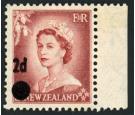 SG763b. 1958 2d on 1 1/2d Brown-lake. Superb fresh lightly mount