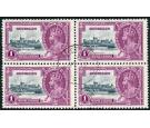 SG131a. 1935 1r Slate and purple. 'Extra Flagstaff'. Brilliant f