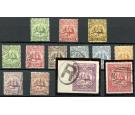 SG101-109. 1900 Set of 9 plus SG110-112. Very fine used...