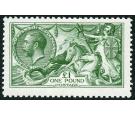 SG403 Variety. 1913 £1 Deep Green. Superb fresh U/M mint...