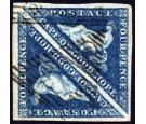 SG19. 1864 4d Deep blue. Choice superb fine used pair...